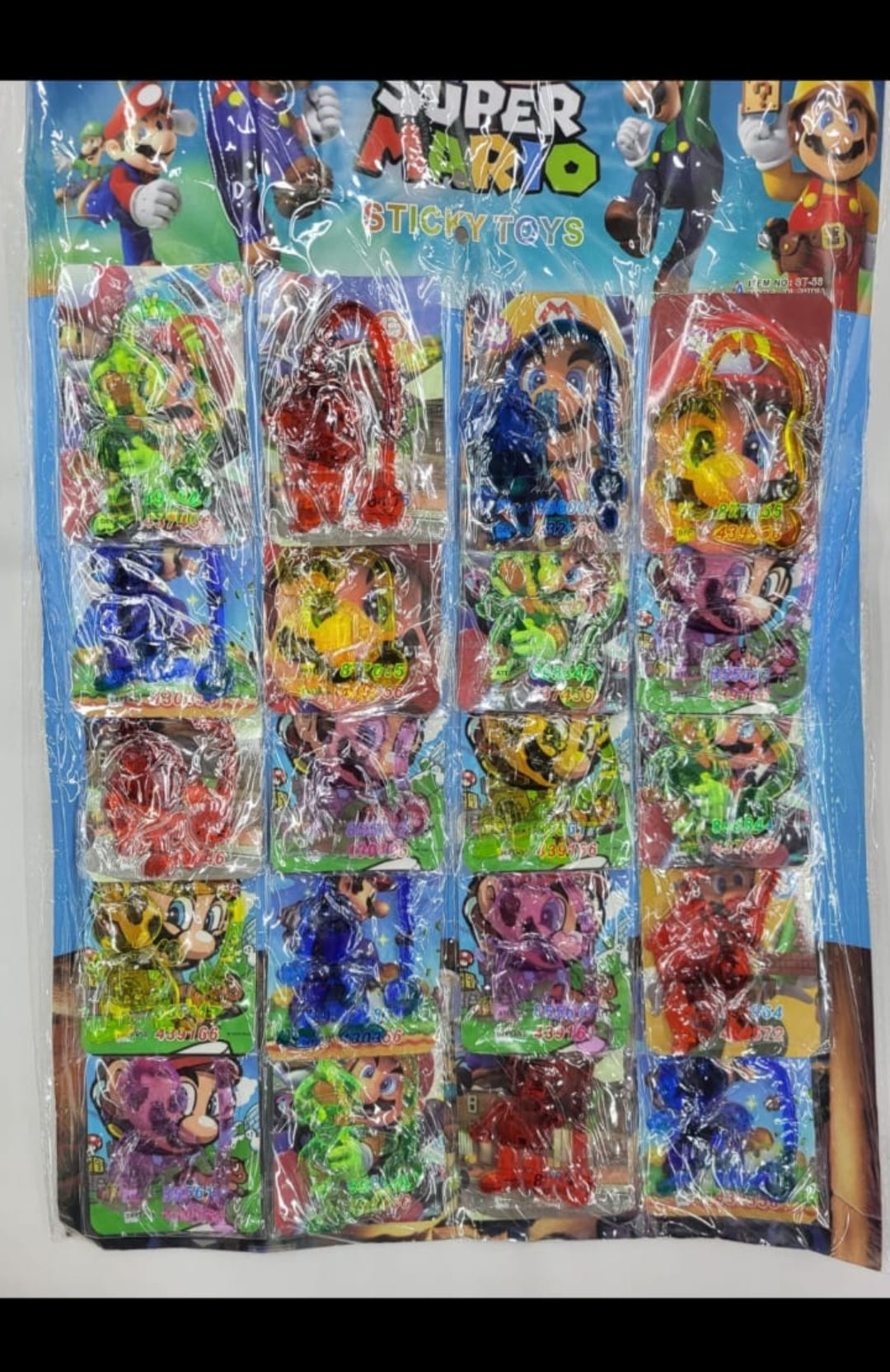 Planilla pegajoso Mario