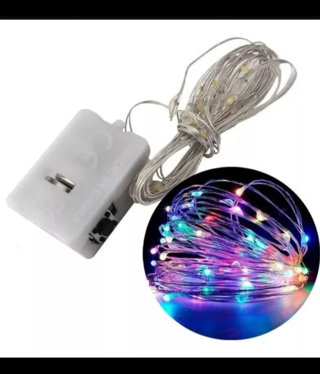 Tira led 2 metros colores 10 piezas