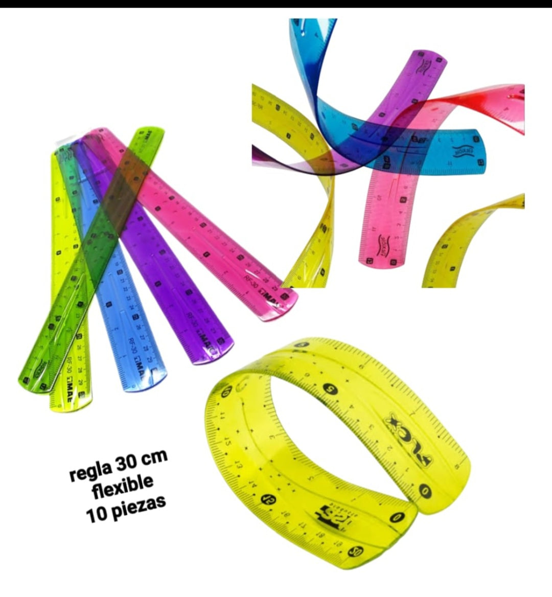 Regla Fleccible Con 12 Ud-3015b