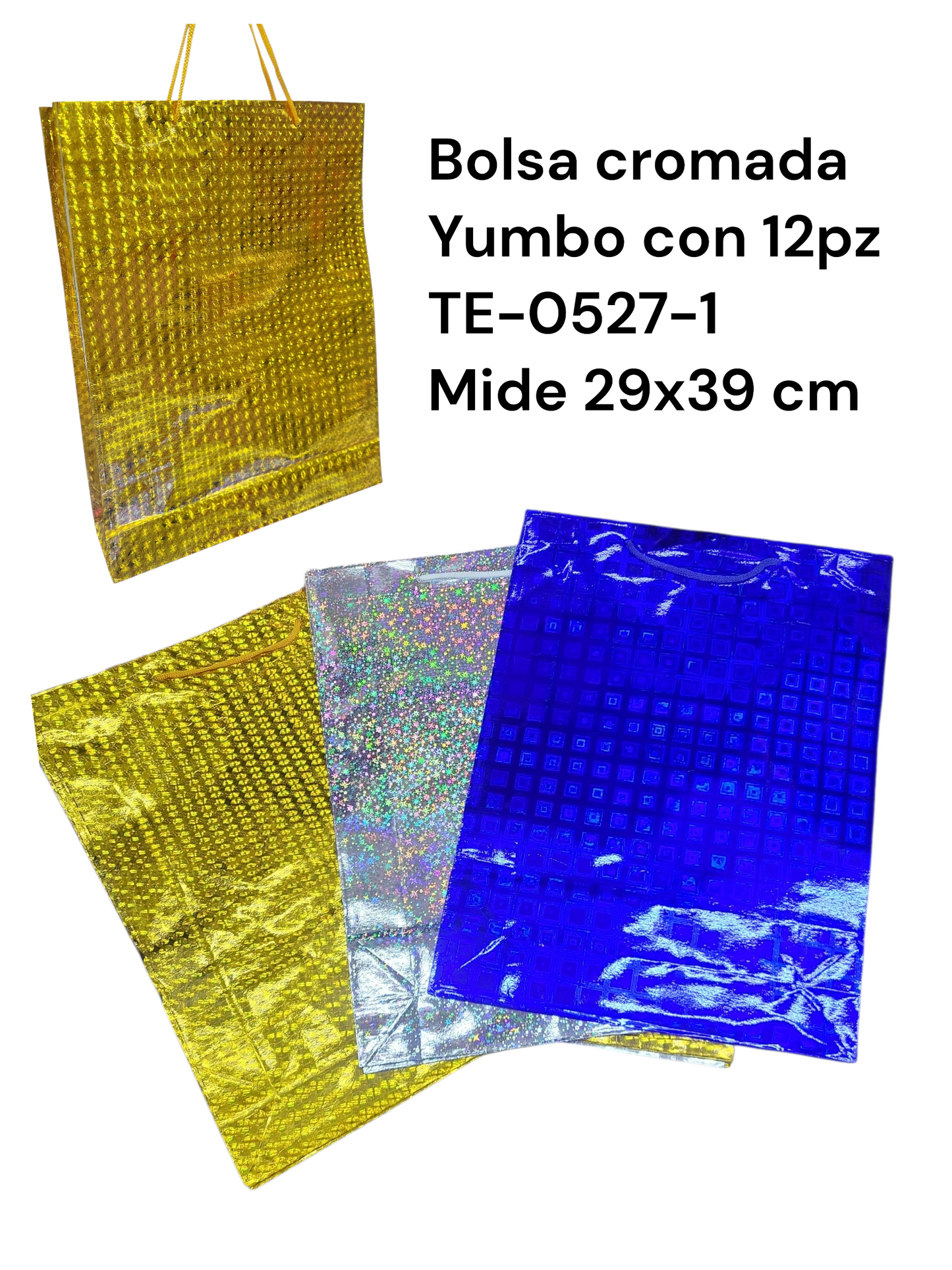 Bolsa regalo cromada yumbo te-0527-1