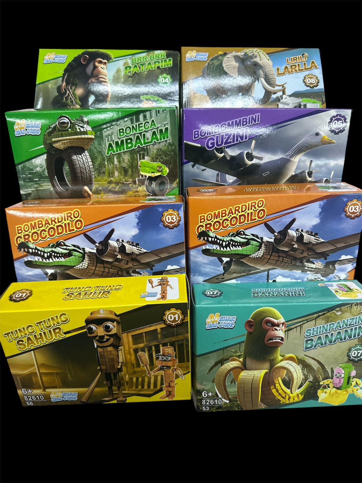 lego tralaleros con 8 pzs