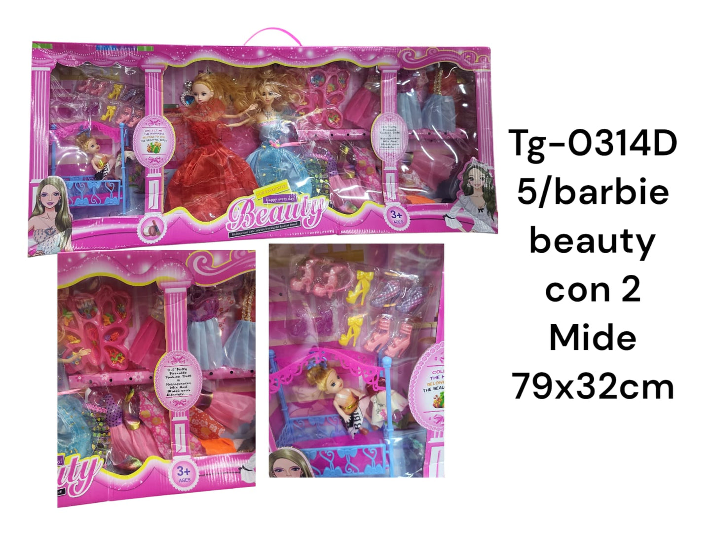 Barbie beauty con 2 tg-0314d