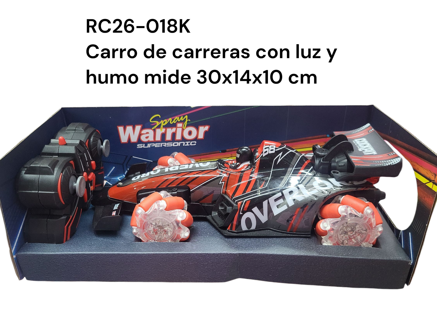 Carro de carreras con luz y humo RC26-018K