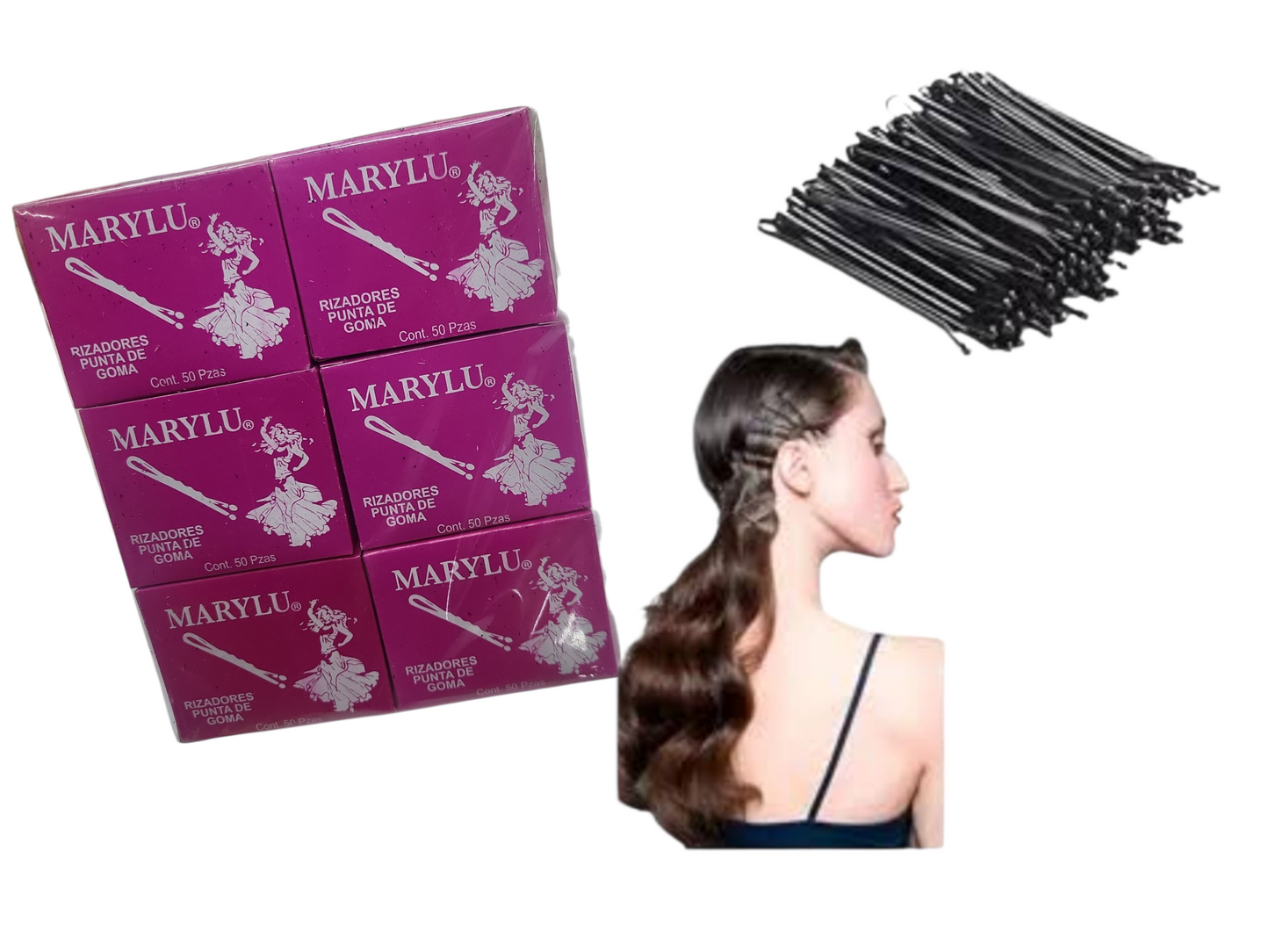 pasadores caja rosa con 12