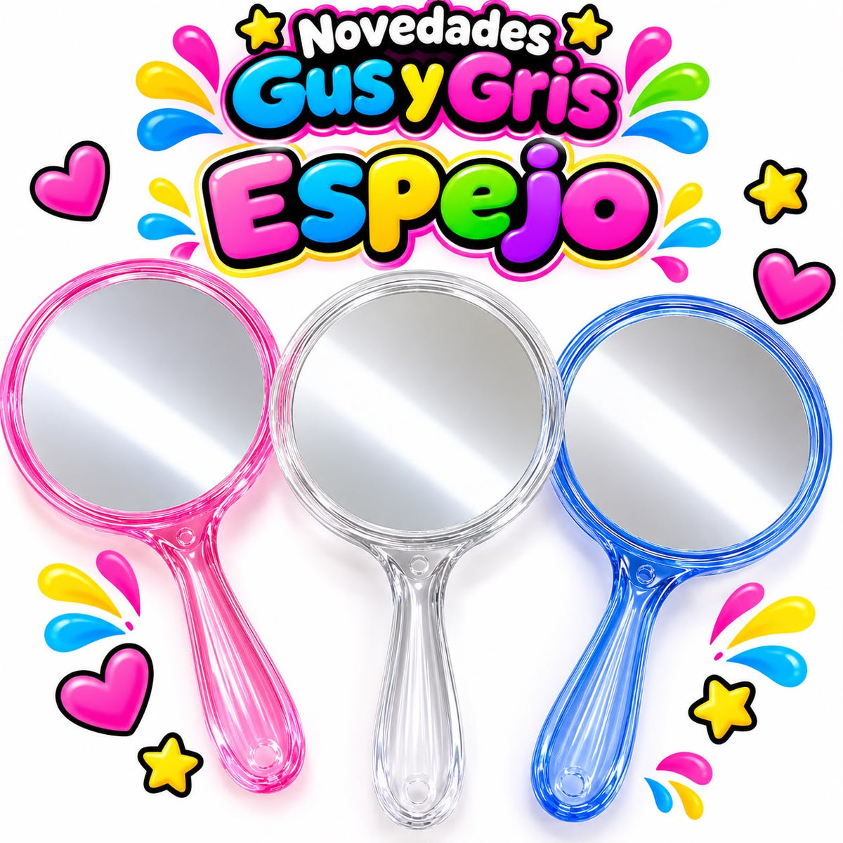 espejo redondo mango ch