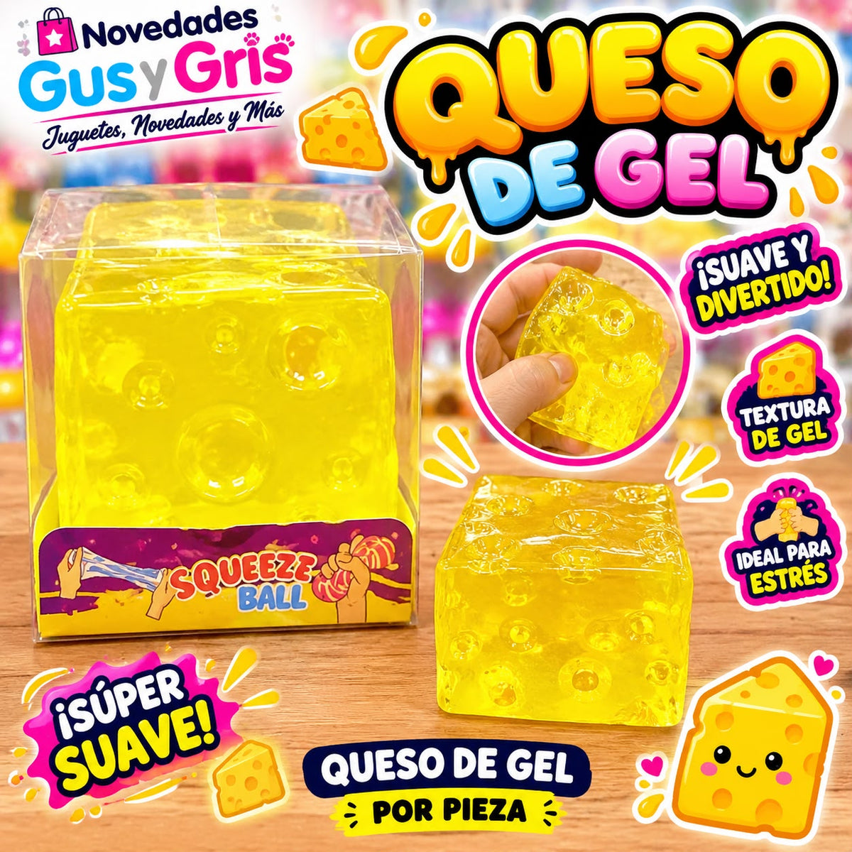 squisy queso de gel