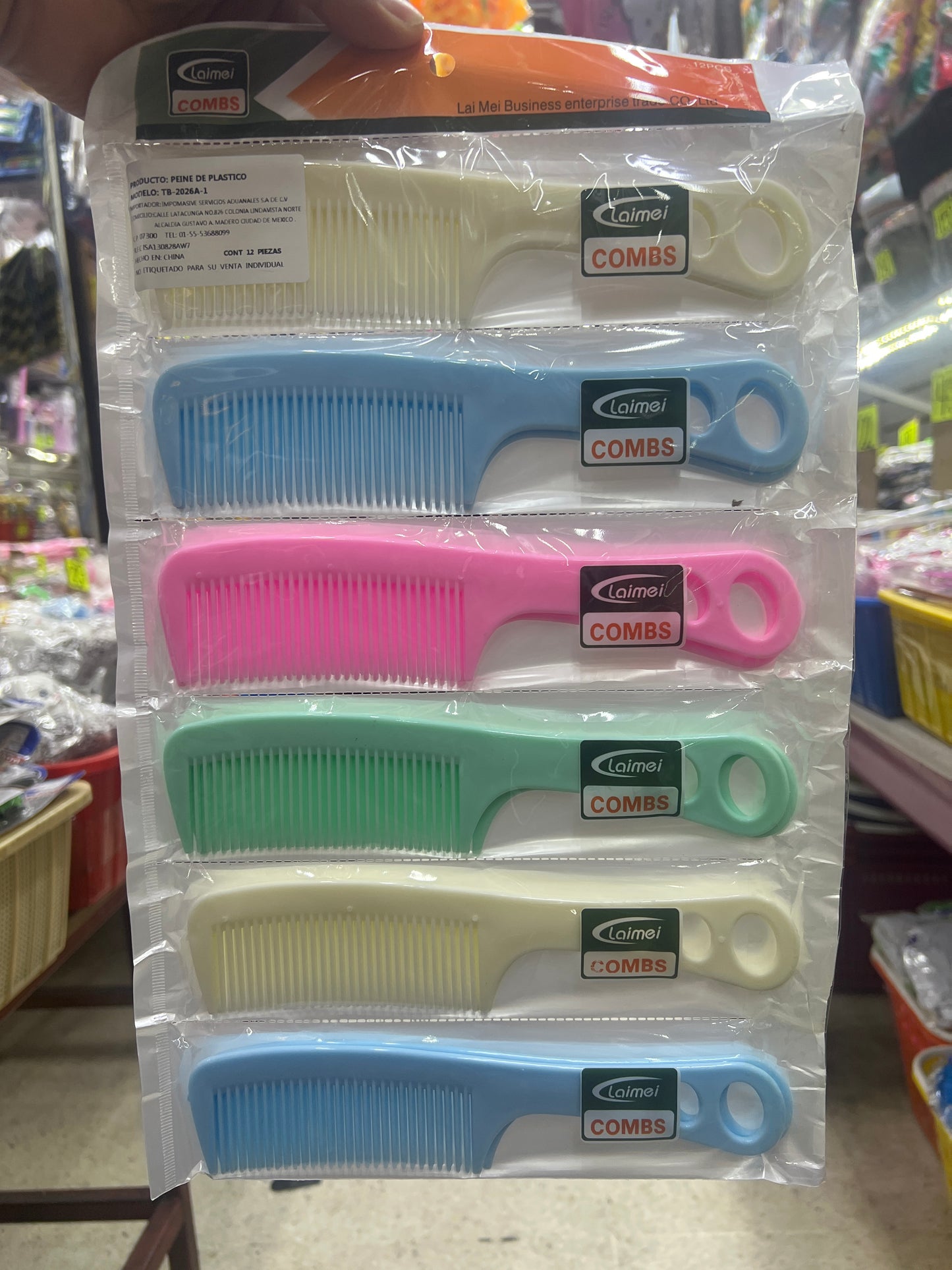 Peine mango pastel con 12 tb-2026A-1