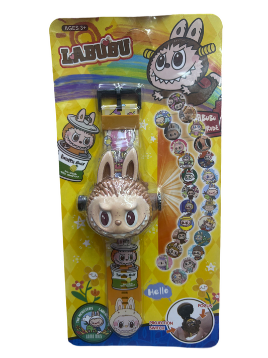 Reloj labubu proyector