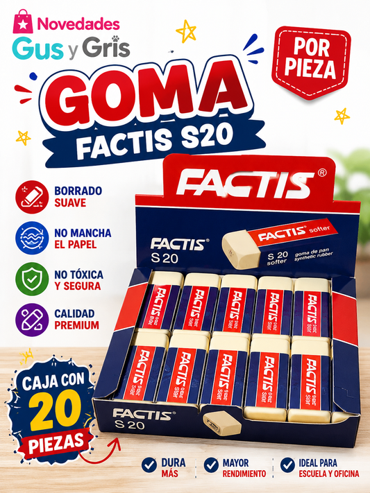 goma factis con 20pz
