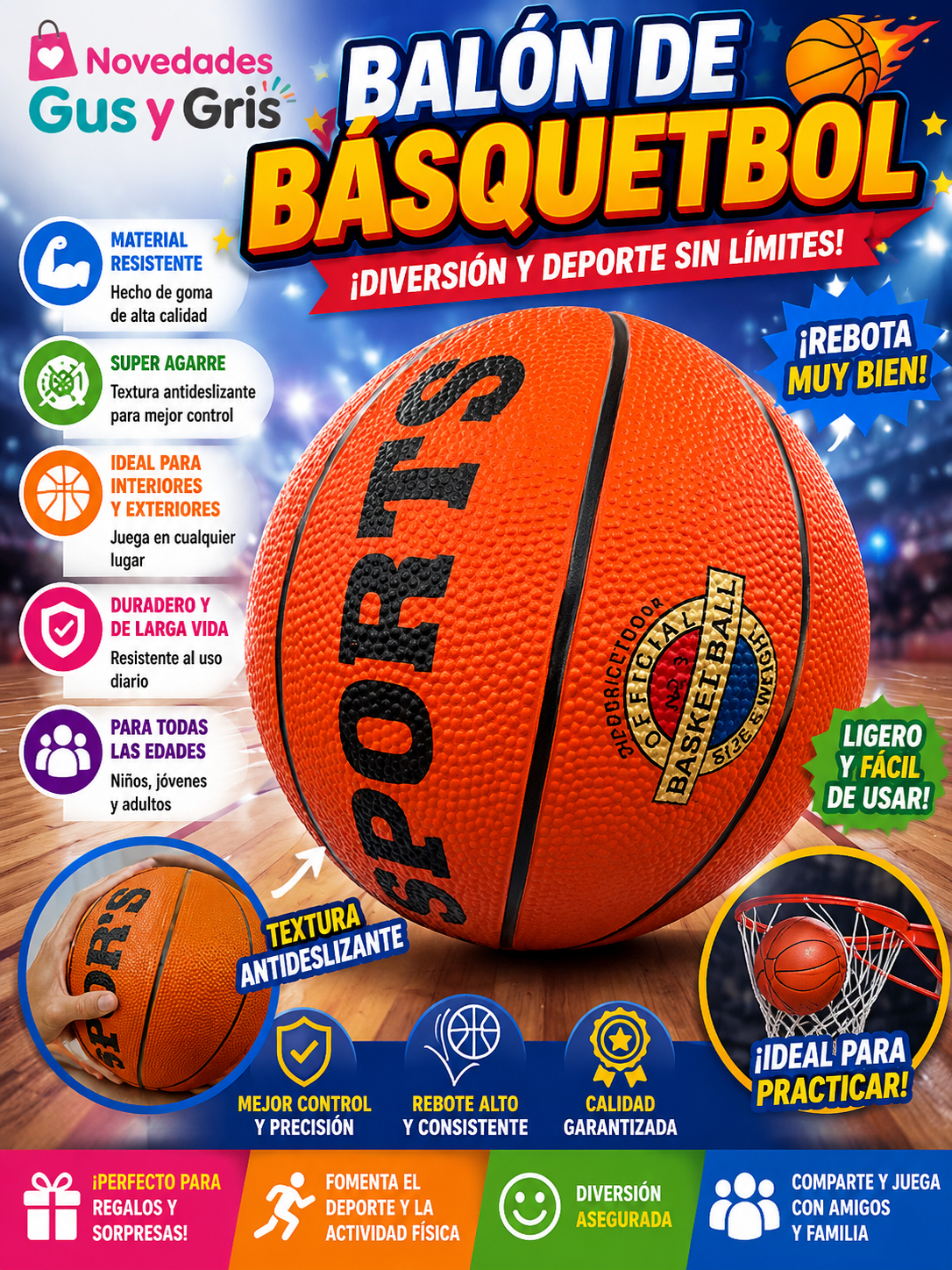 Balon De Basquet Ball N.7