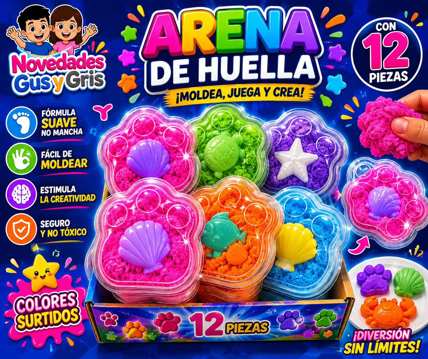 Arena estuche huella mz-288