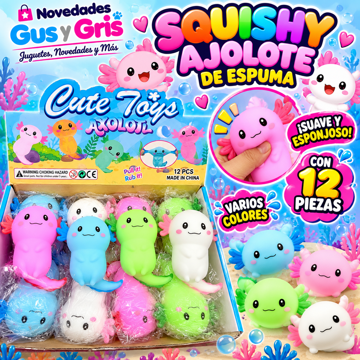 squisy ajolote espuma con 12   g-07
