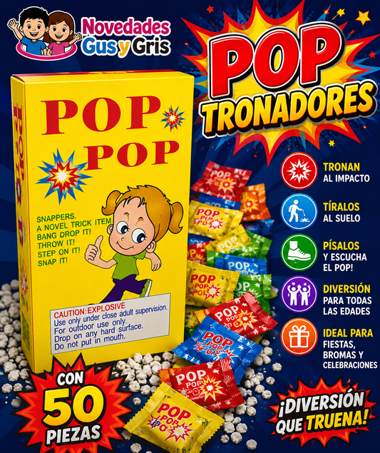 Pop pop brújita 50 cajitas