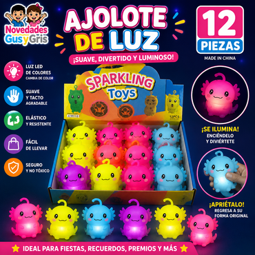Medusa Ajolote De Luz con 12 piezas