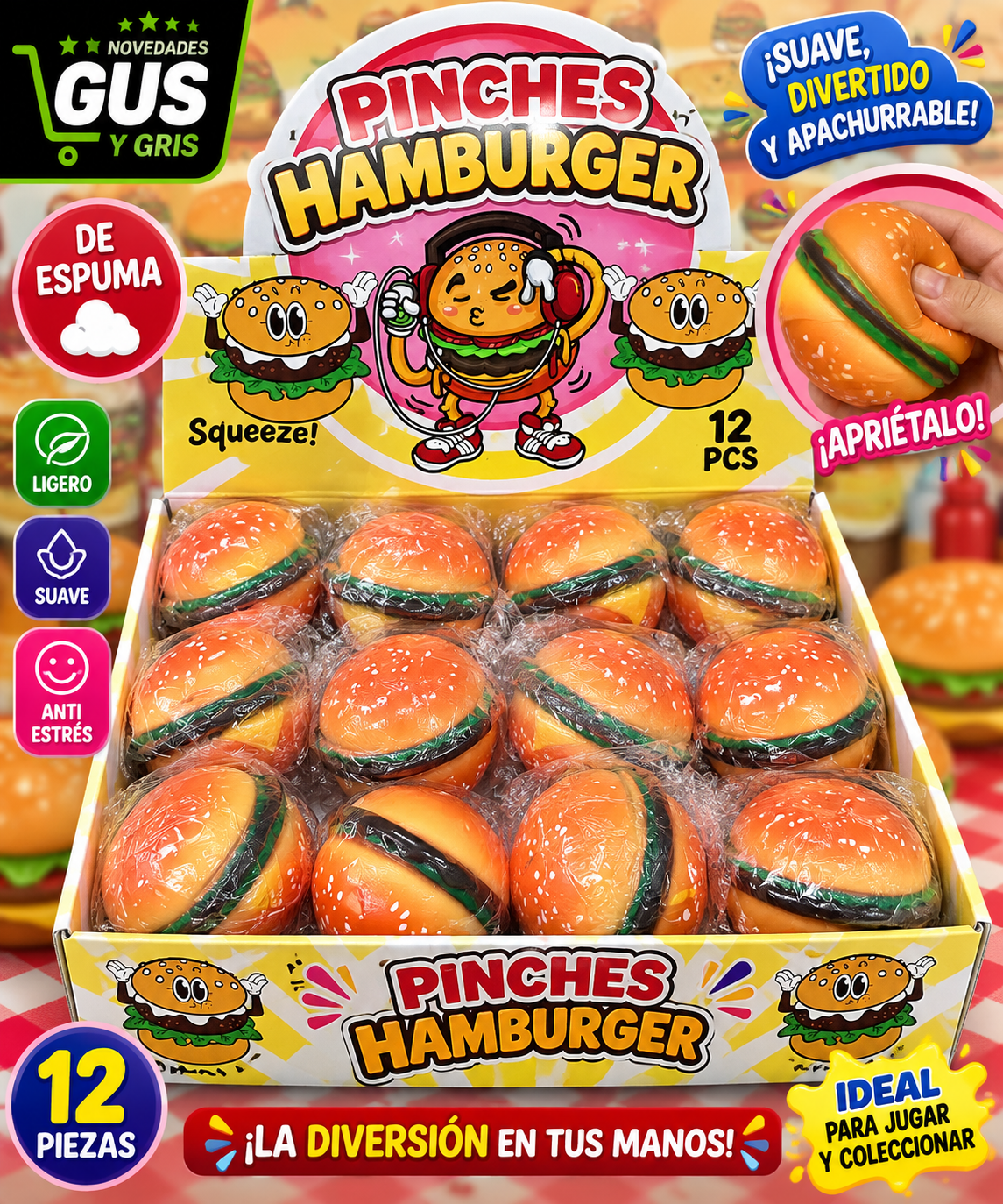 Hamburguesa Grande 12 PZS MF-23