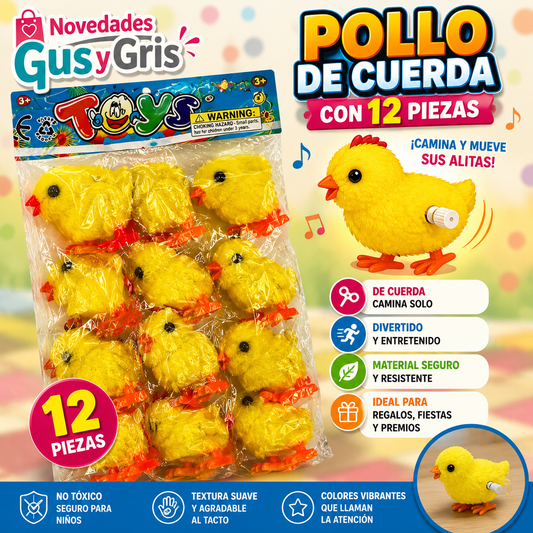 Pollo de cuerda con 12