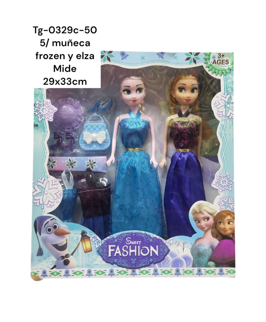 5 Muñeca Frozen Y Elsa Tg-0329c-50