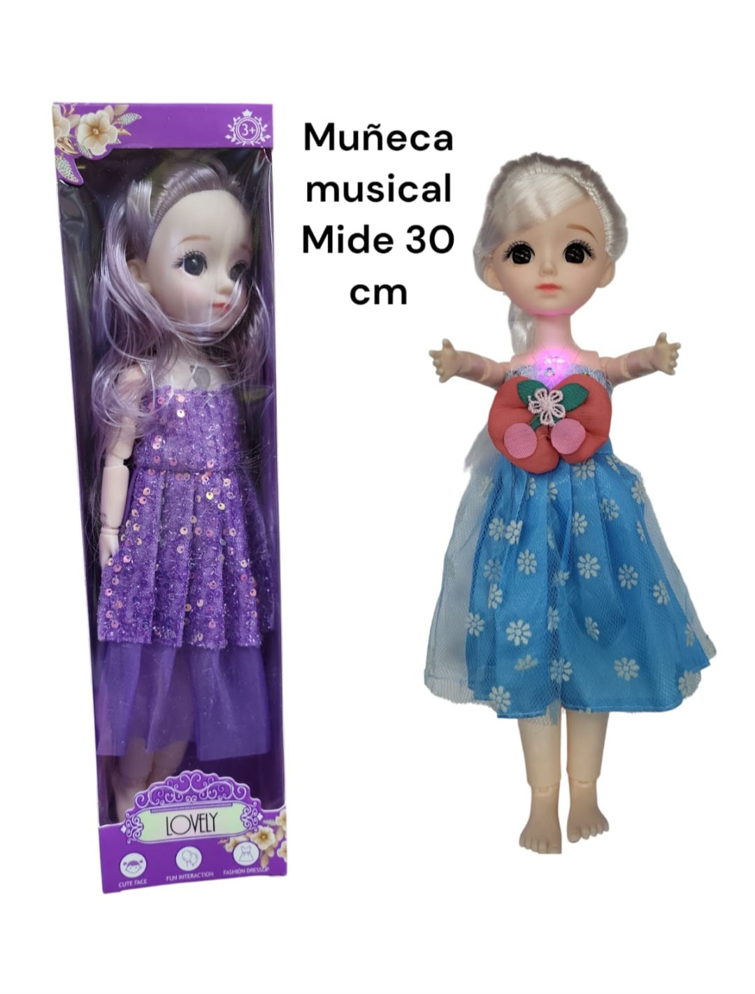 Muñeca Lovely Luz Y Sonido