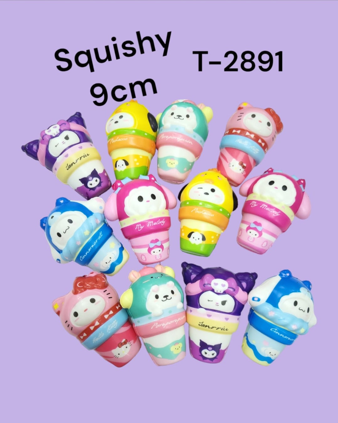 Squisy Cono Kuromi Con 12  T-2891