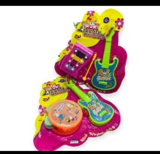 Blister Guitarra Con Pandero Hj-4