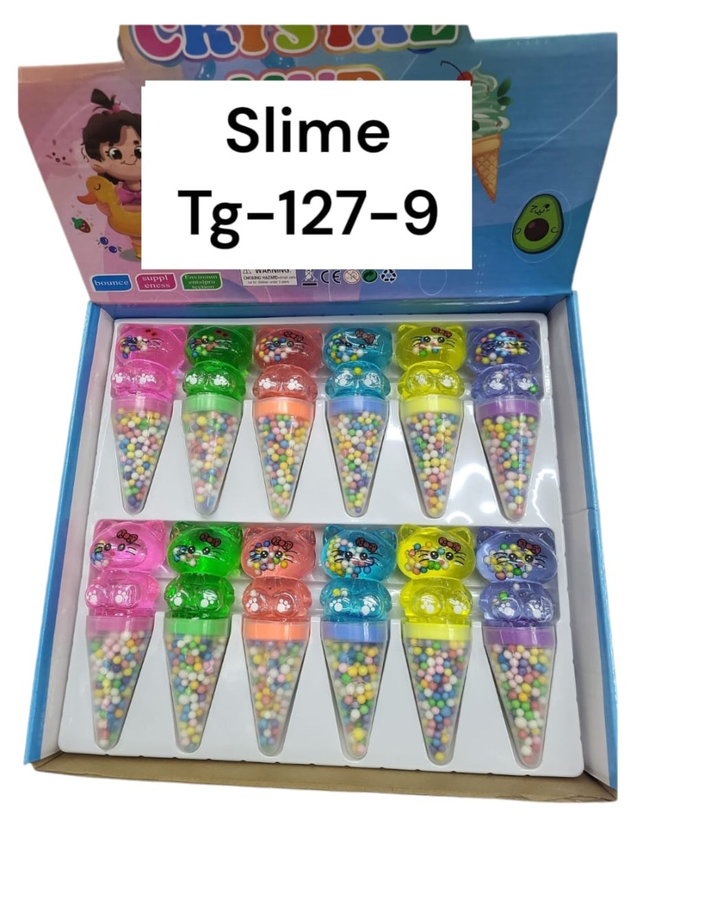 Slime Varquillo Gata Con 12 Tg-127-9