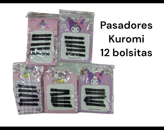 Pasador Kuromi Bolsa Con 12