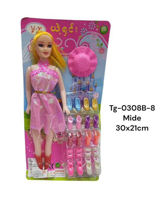 Barbie con zapatillas tg-0308b-8