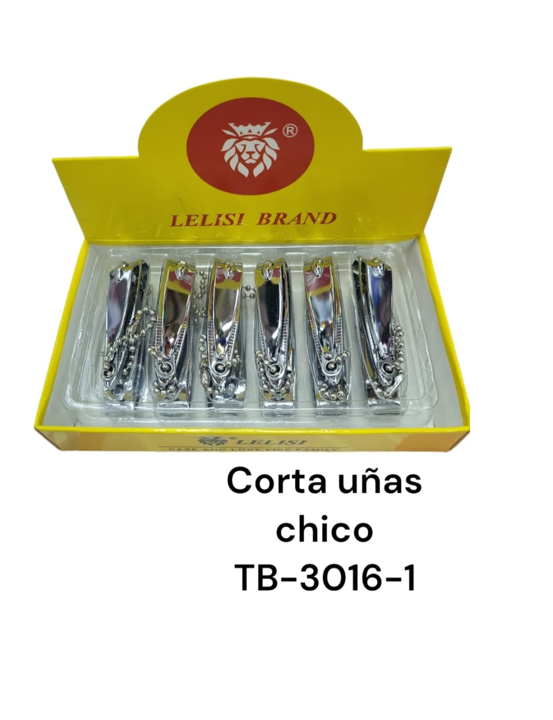 Corta Uñas chico con 12 caja amarilla Tb-3016-1