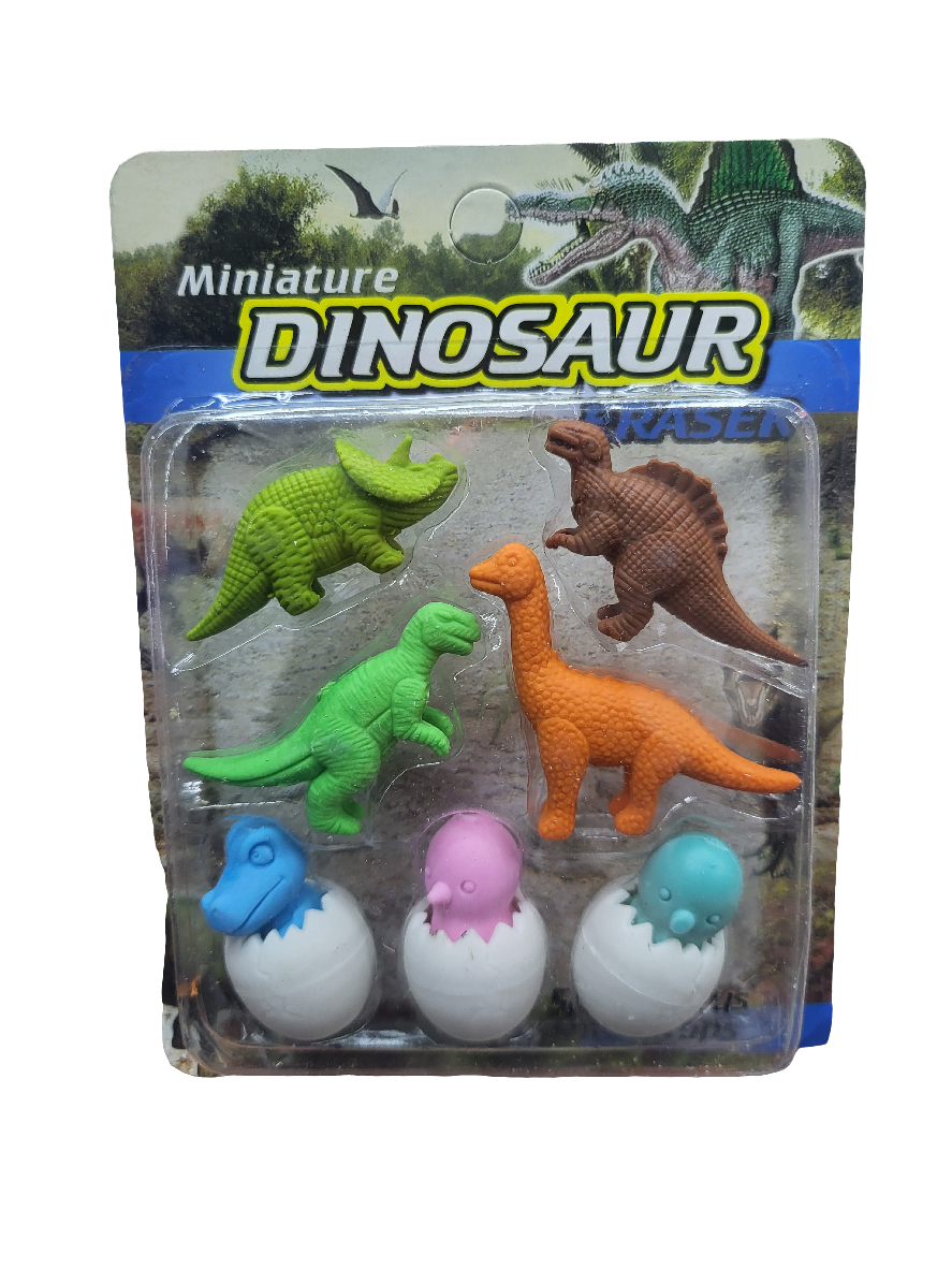 Goma dinosaurios huevos