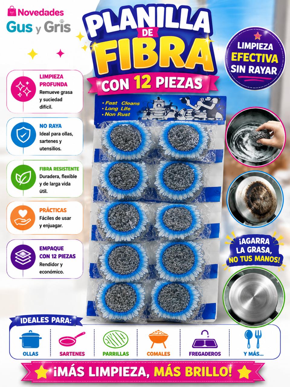 Planilla Fibra Con 12
