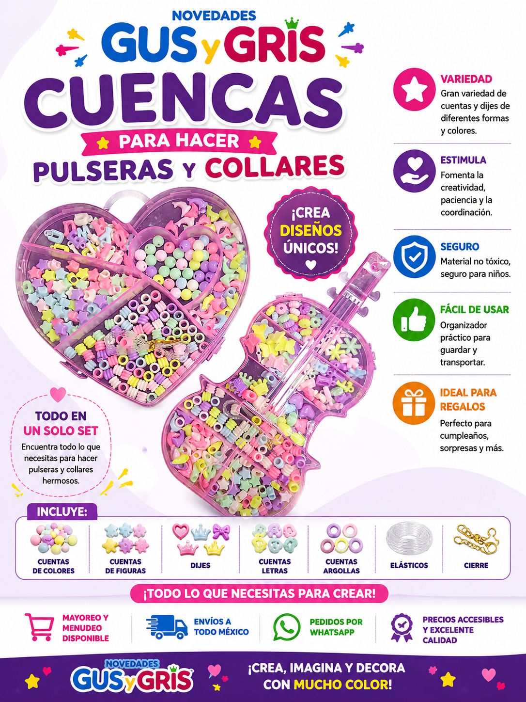Cuenca estuche rosa