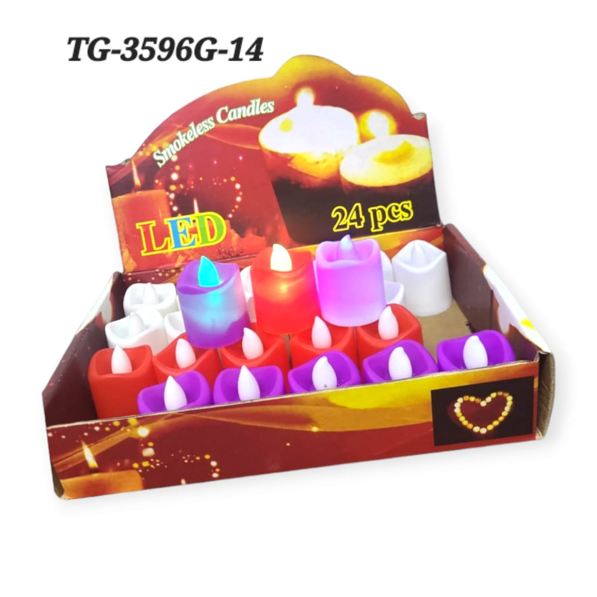vela colores chica con 24 tg-3596g-14