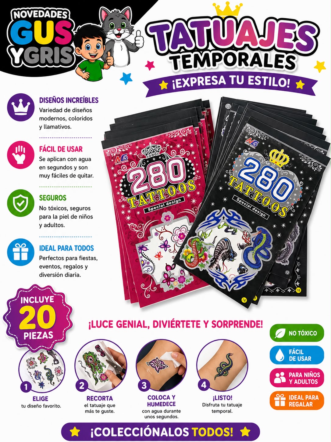 Tatuaje Mediano Con 20