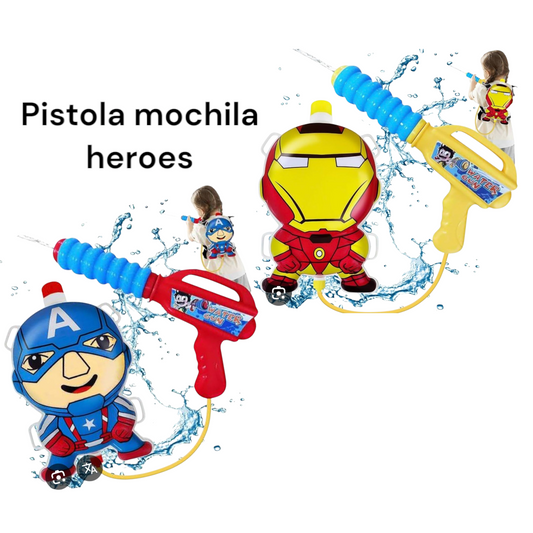 Pistola Mochila Heroes Agua
