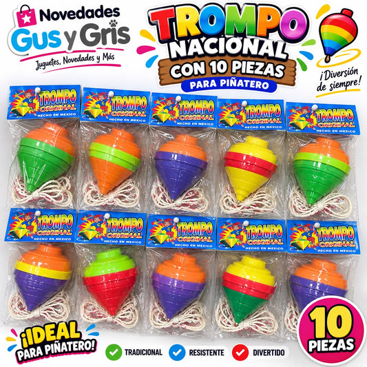 Trompo económico punta de metal