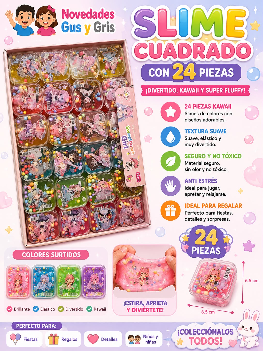 slime cuadro con 24  oferta