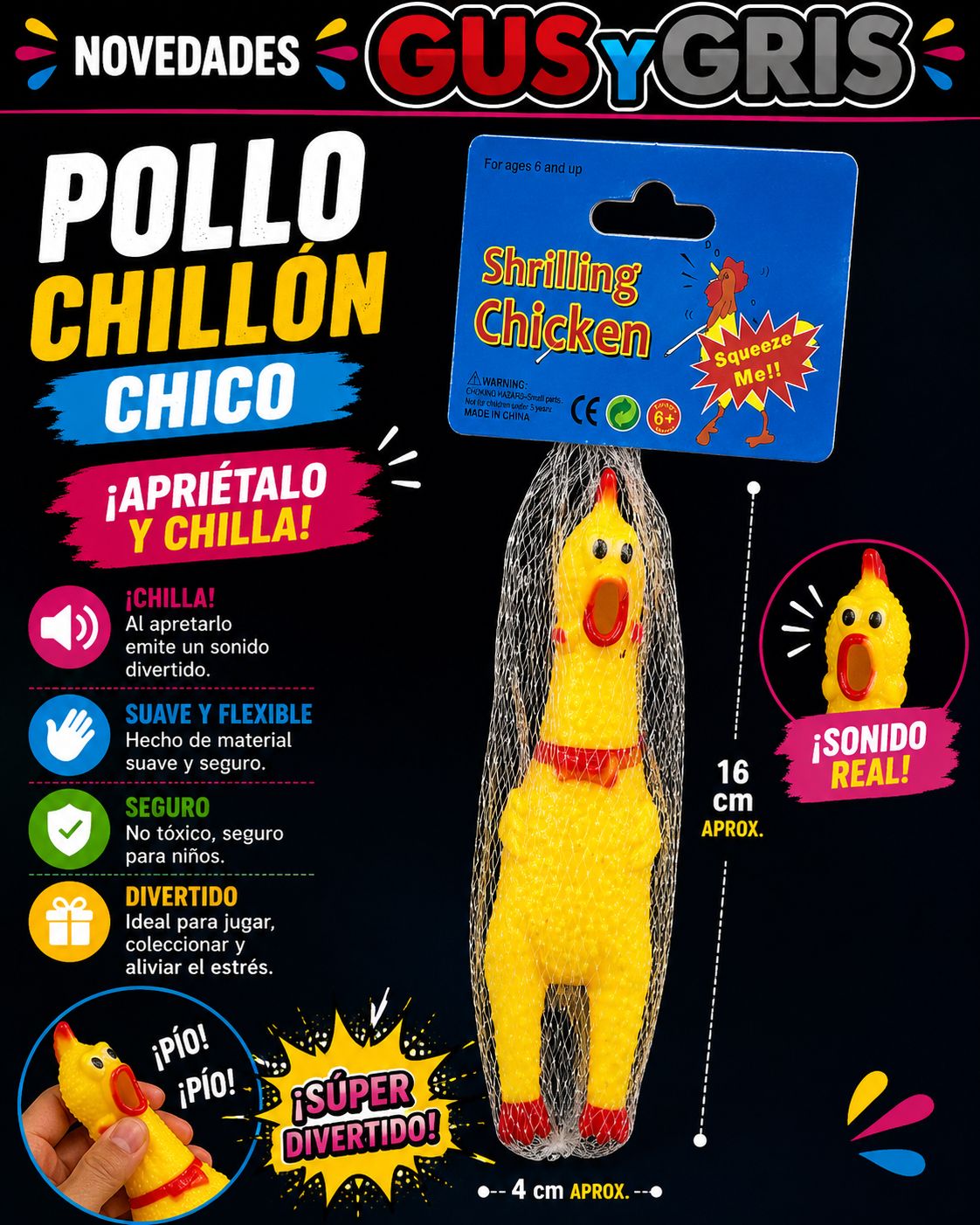 Pollo chillon chico