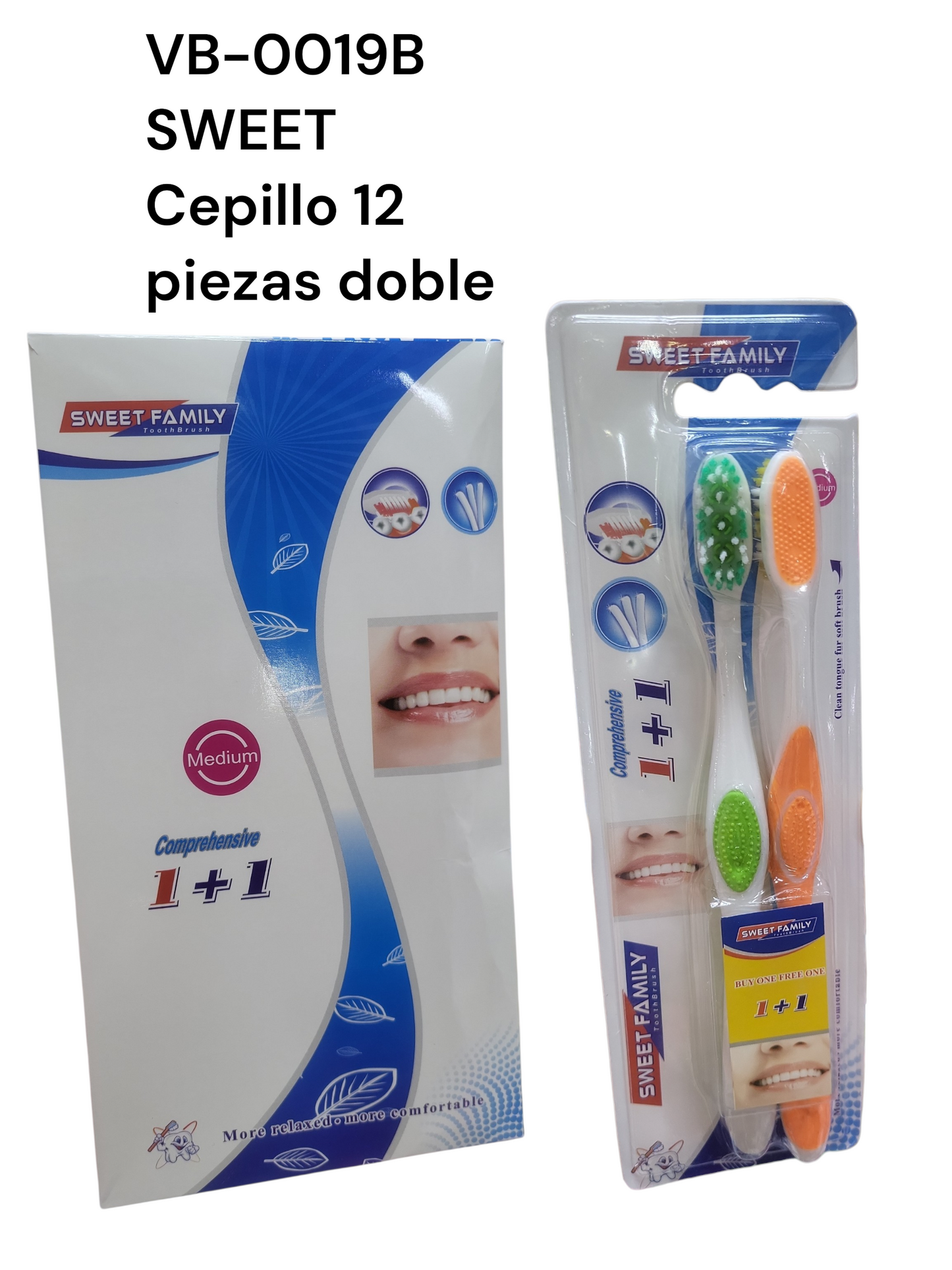 Cepillo de dientes con 12 doble SWEET VB-0019B