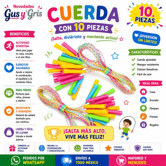 Cuerda economica con 10 pz