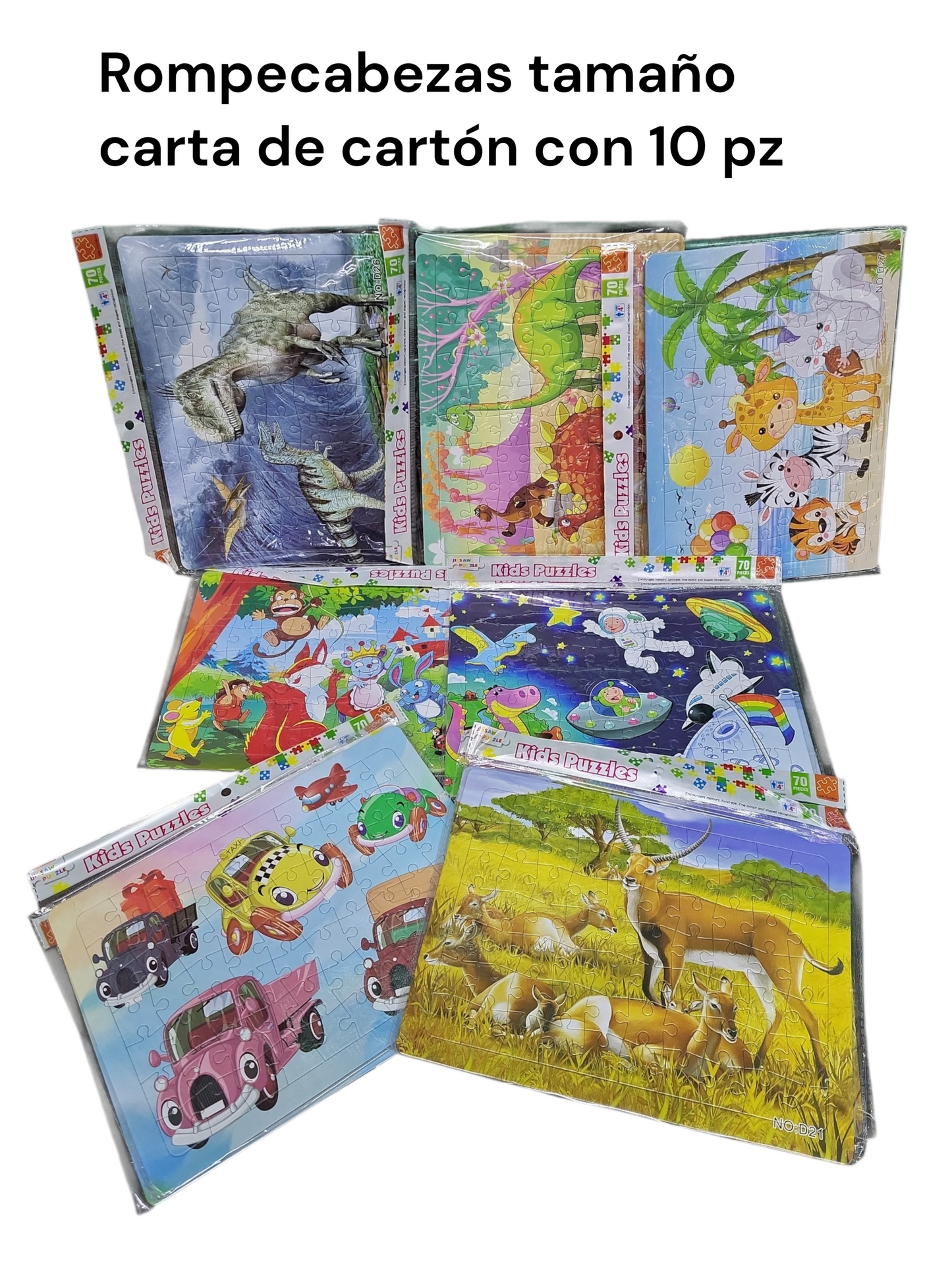 Rompecabezas animales con 10 pz