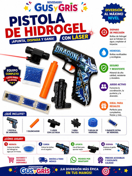 pistola hidro serigrafiada