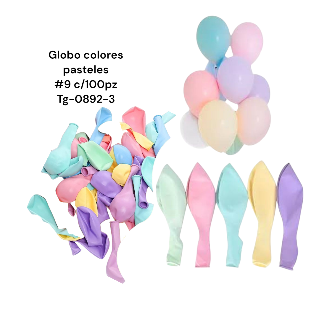 Globo pastel tg-0892-3