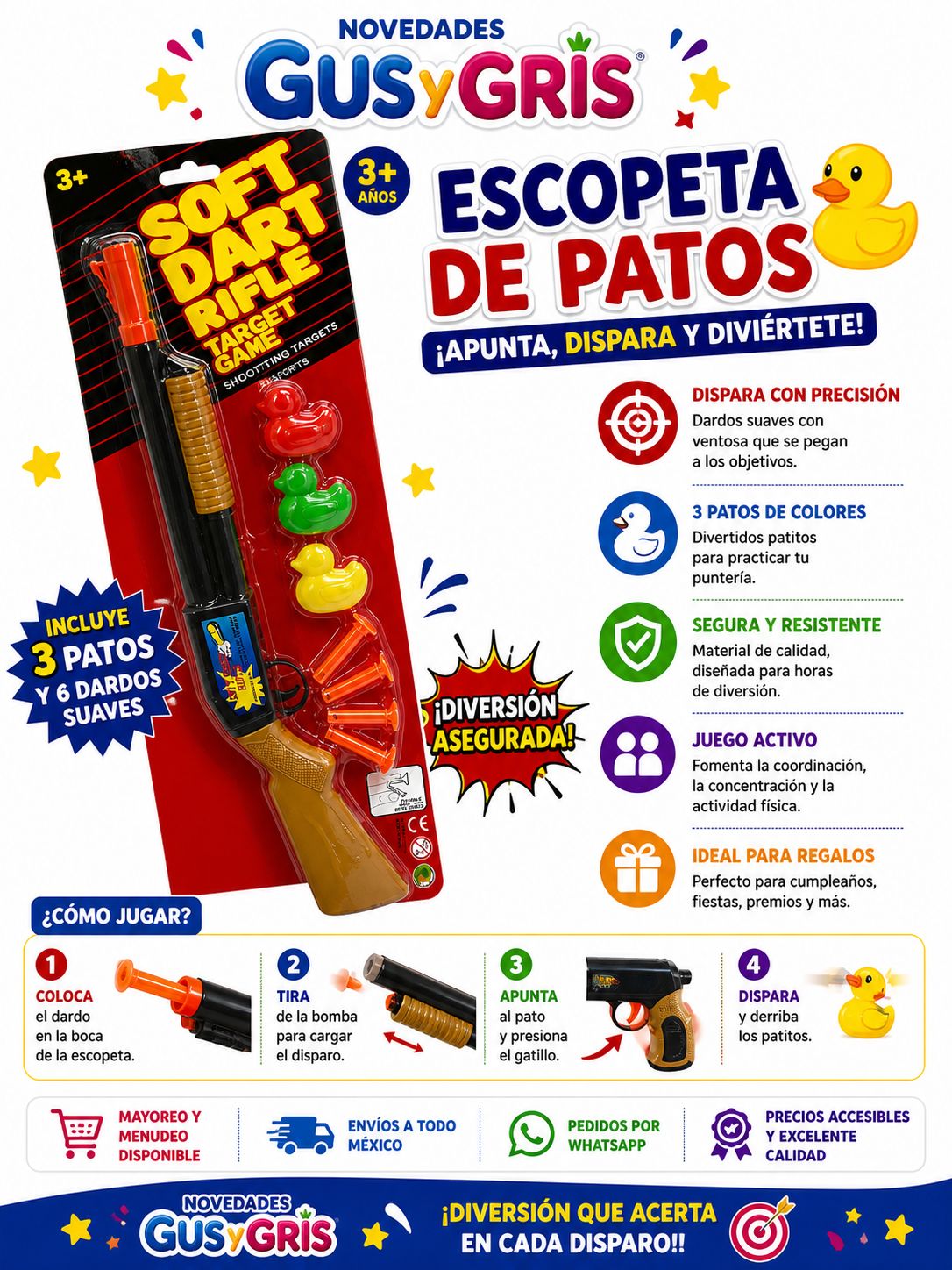 Blister Escopeta Patos Tg-3259-9