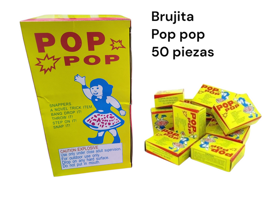 Pop pop brújita 50 cajitas