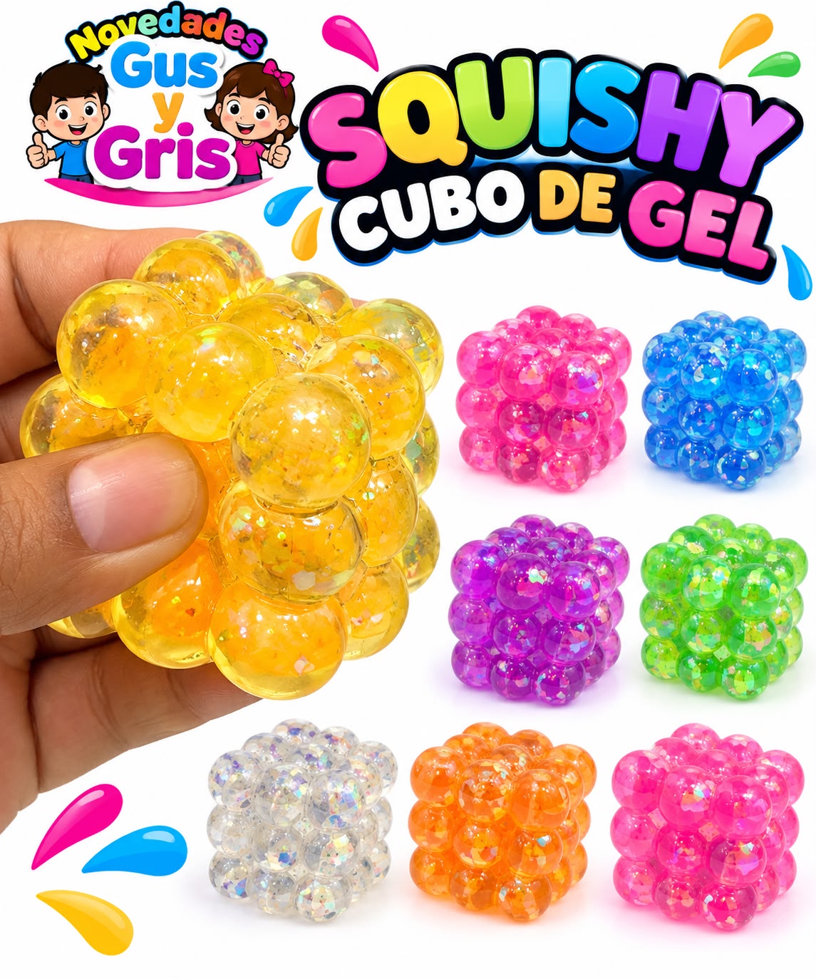 squisy cubo de gel