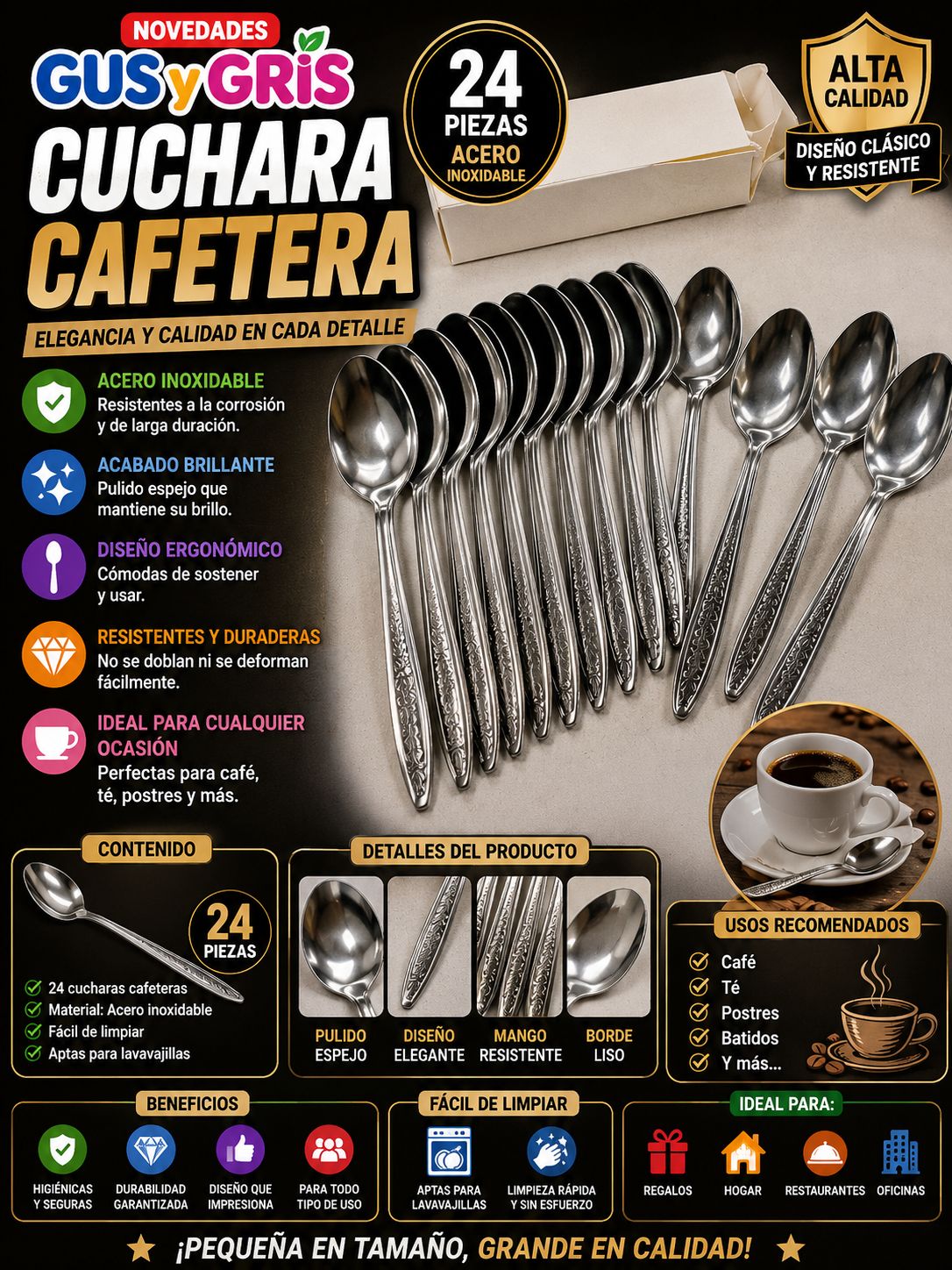 Cuchara Mini Caja Con 24