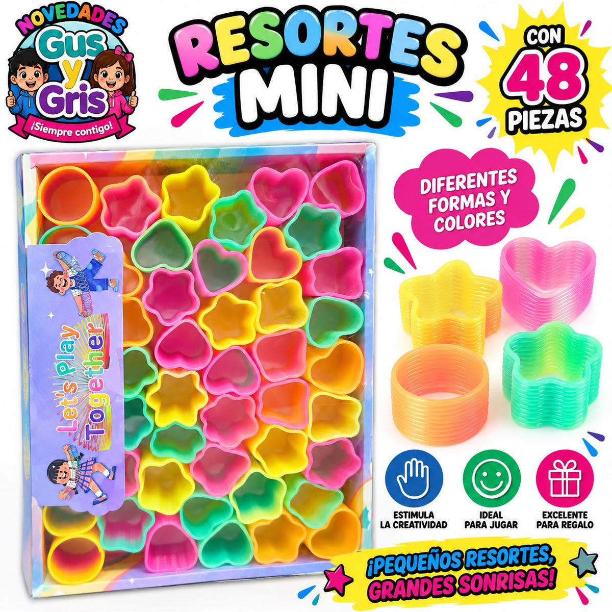 Resorte mini con 48 piezas
