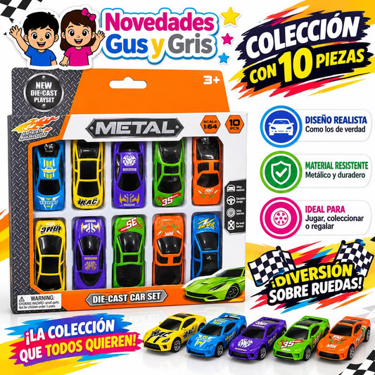 coleccion naranja con 10 piezas