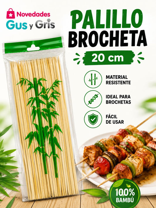 PALILLO BROCHETA CHICA 20CM