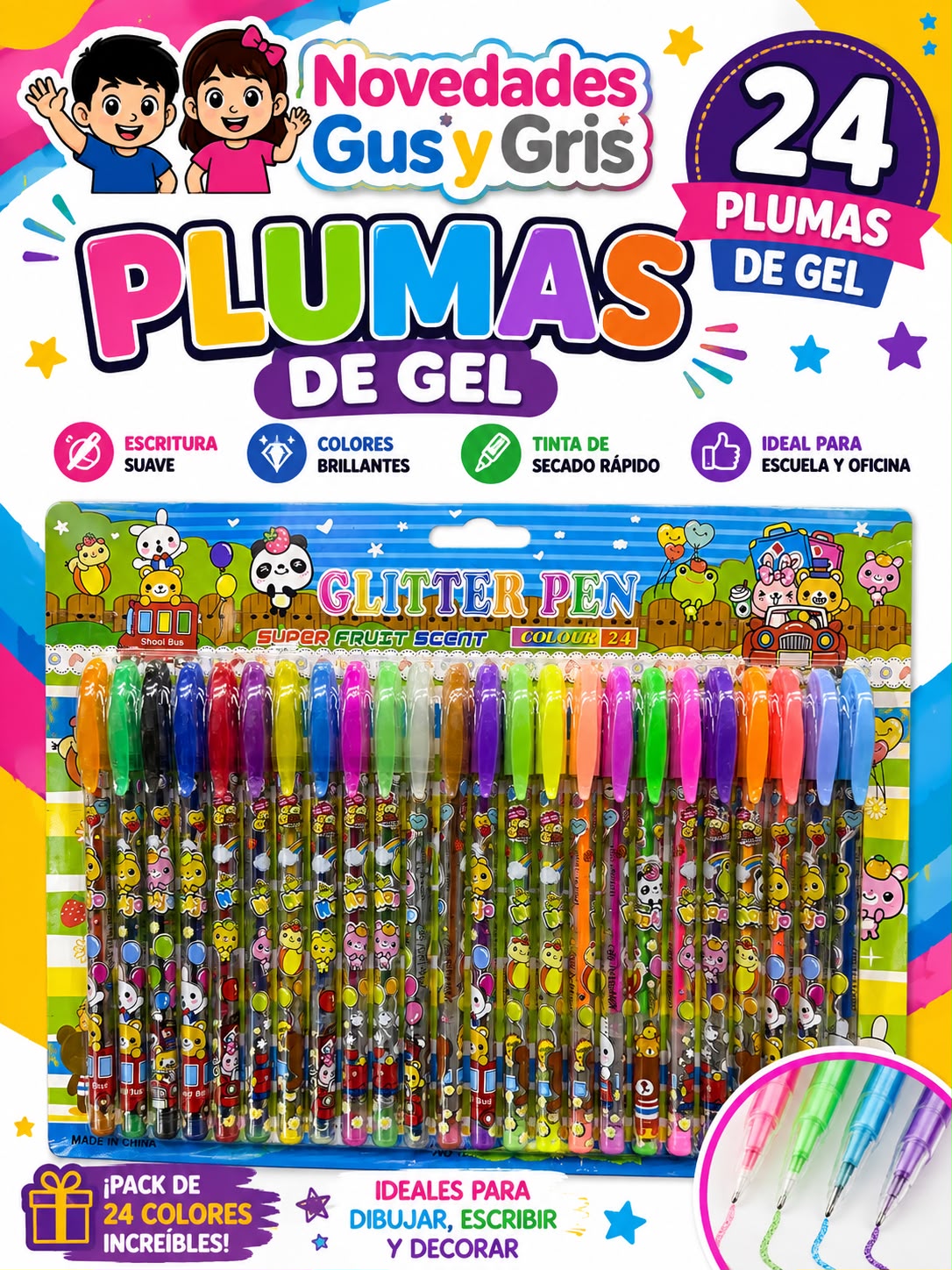 Pluma Gel Con24 Blister